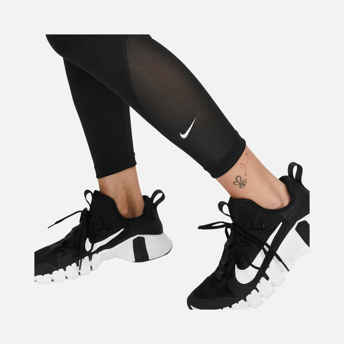 Nike One Women's High-Waisted 7/8 Leggings -Black/White