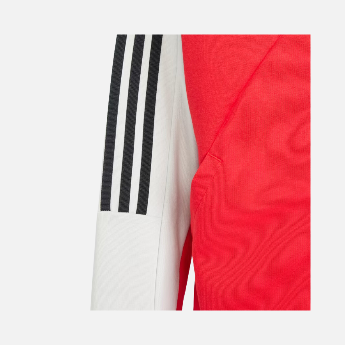 Adidas Tiro Track Kids Unisex Jacket (7-16 Years) -Grey One/Better Scarlet