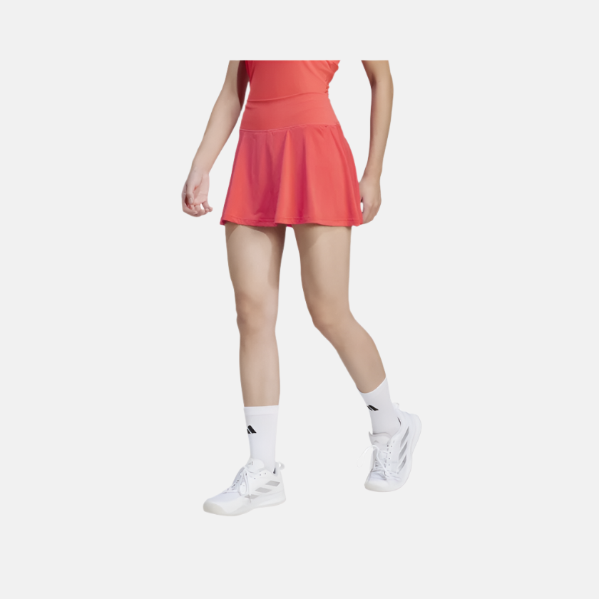 Adidas Club Climacool Women's Tennis Skirt -Semi Lucid Red