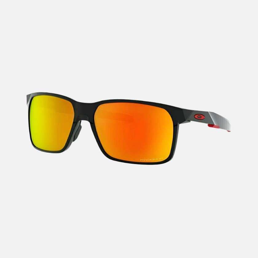 Oakley Portal X Sunglasses Polished Black/Prizm Ruby Polarised Lenses