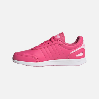Adidas VS Switch 3 Lifestyle Running Lace Kids Unisex Shoes (4-7Year) -Pulse Magenta/Silver Metallic/Orchid Fusion