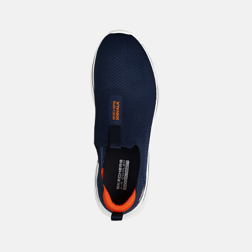 Skechers Go Walk Men's Walking Shoes -Navy/Orange – Gambol