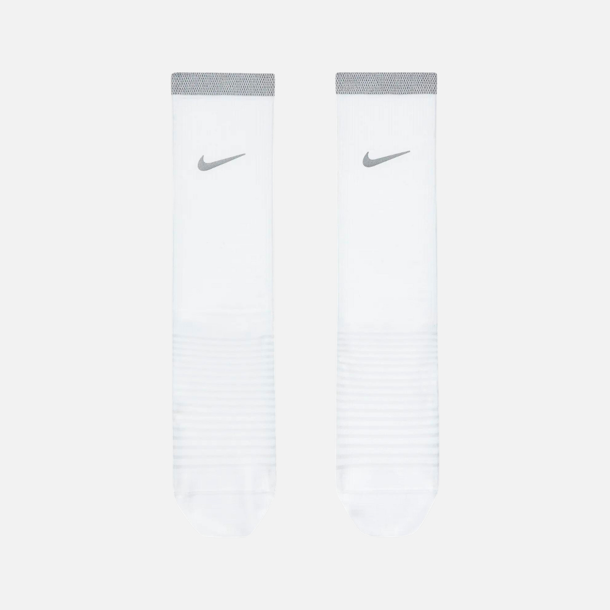 Nike Spark Lightweight Running Crew Socks - White/Reflect Silver