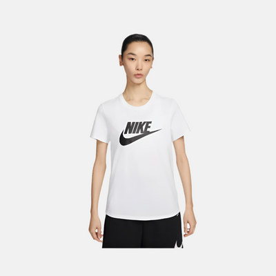 Nike Sportswear Essentials Women's Logo T-Shirt -White/Black