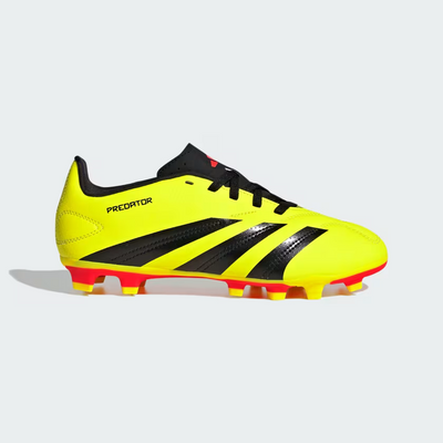 Adidas Predator Club Flexible Ground Football Kids Unisex Shoes (4-7Year) -Team Solar Yellow 2/Core Black/Solar Red