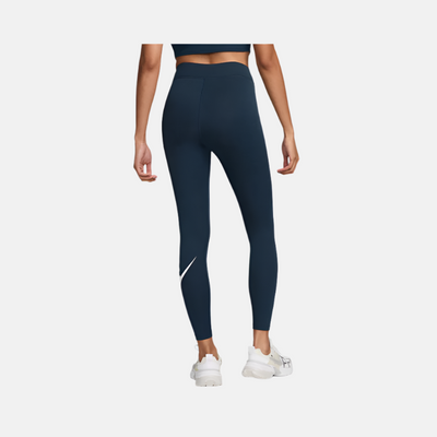 Nike Sportswear Classics High-Waisted Women's Graphic Leggings -Armoury Navy/White