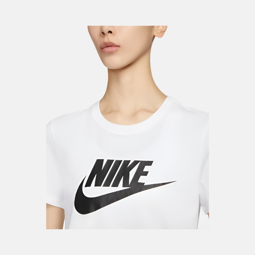 Nike Sportswear Essentials Women's Logo T-Shirt -White/Black