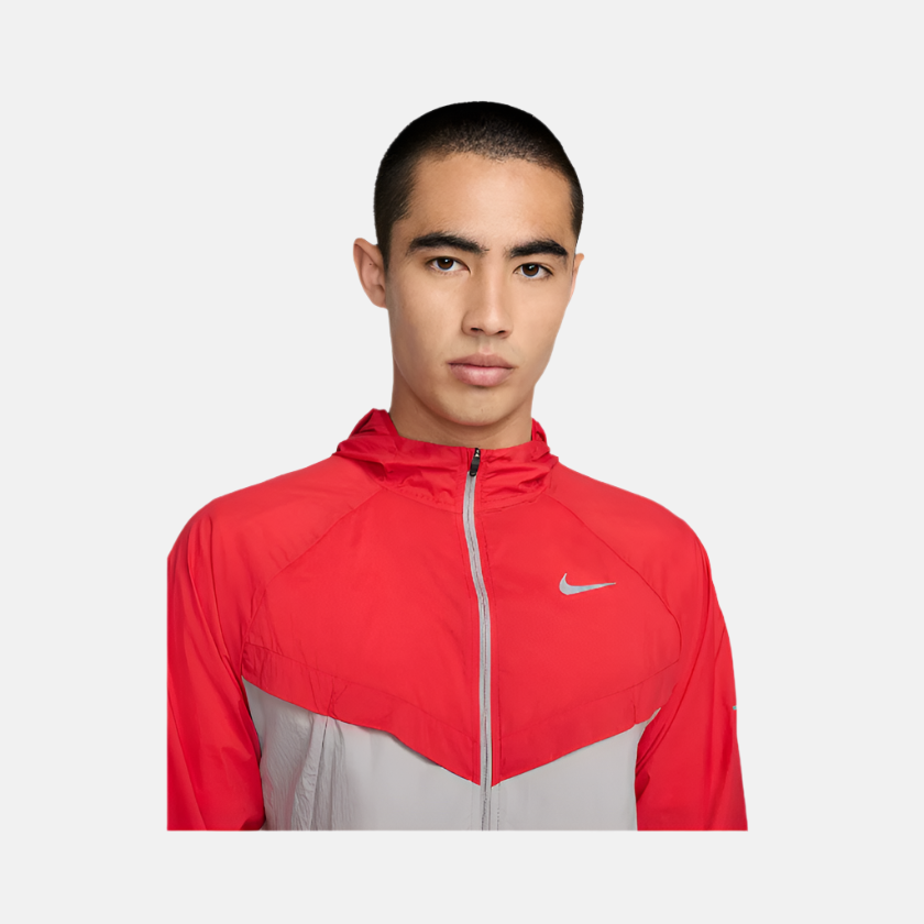 Nike Stride Repel UV Men's Running Jacket -University Red/College Grey