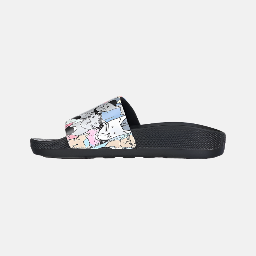 Skechers Hyper Slide -Pawsome Women's Lifestyle Slide -Black/Multi