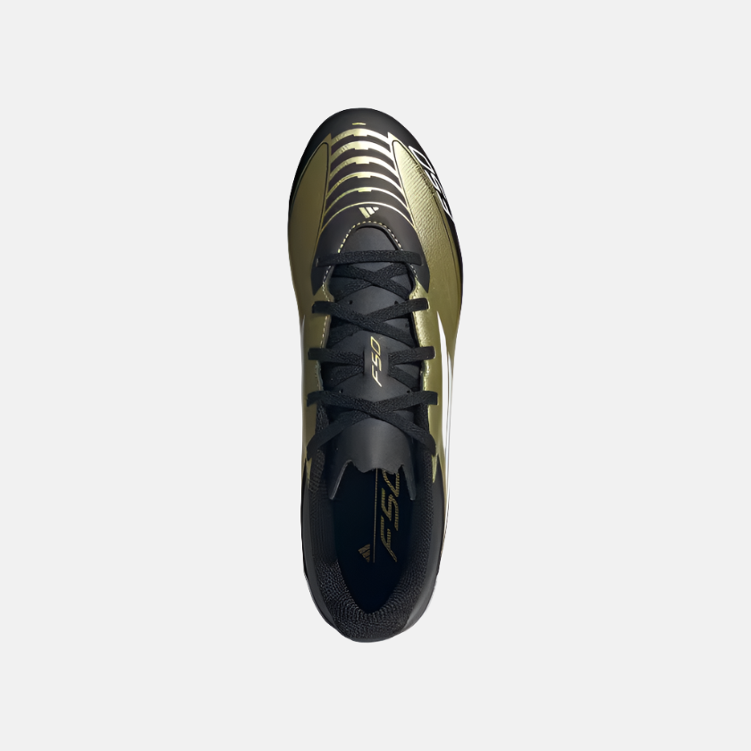 Adidas F50 Club Messi Flexible Unisex Football Ground Shoes -Gold