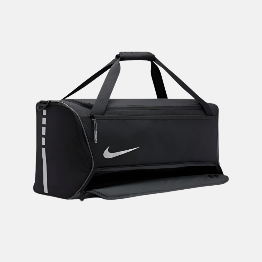 Nike Hoops Elite Duffel Bag 57L -Black/Iron Grey/Metallic Silver