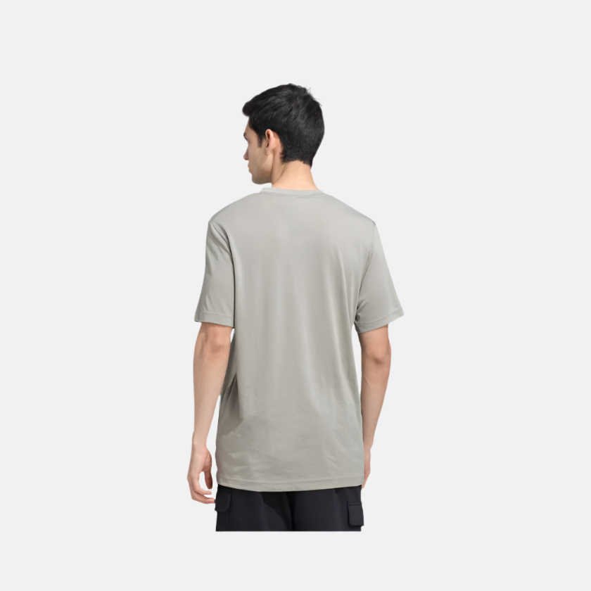 Adidas M Box Logo Men's Training T-shirt -Silver Pebble