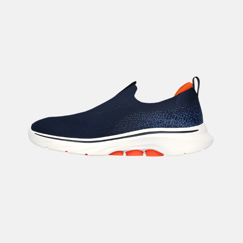 Skechers Go Walk 7 Men's Walking Shoes -Navy/Orange