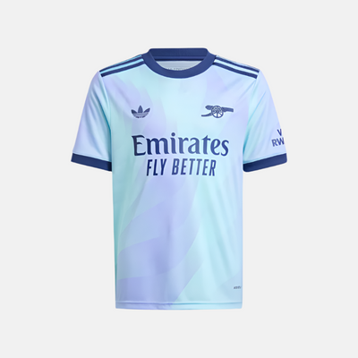 Adidas Arsenal 24/25 Third Kids Boy Football Jersey (7-16Year) -Clear Aqua/Light Flash Purple