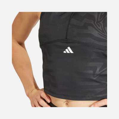 Adidas Techfit Printed Women's Training Crop Tank top -Black