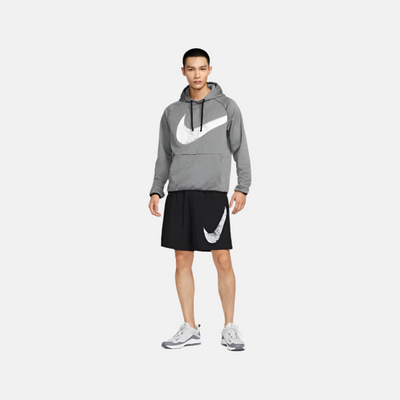 Nike Therma-FIT Pullover Fitness Men's Hoodie Jacket -Black/Heather/Black/White