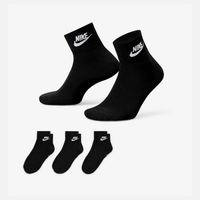 Nike Everyday Essential Ankle Socks -Black/White