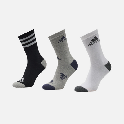 Adidas Graphic Kids Socks 3 Pairs -Black/White/Medium Grey Heather