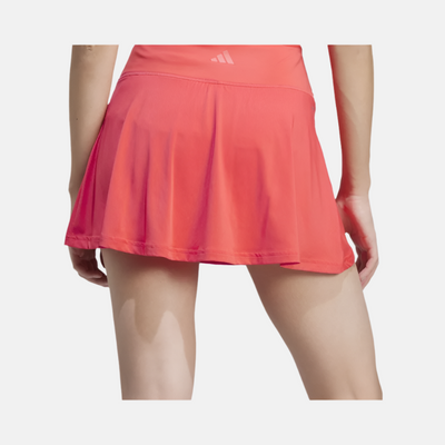 Adidas Club Climacool Women's Tennis Skirt -Semi Lucid Red