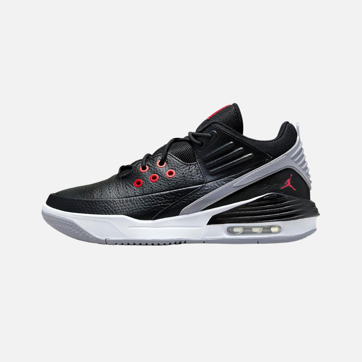 Jordan Max Aura 5 Men's Shoes -Black/White/Cement Grey/University Red