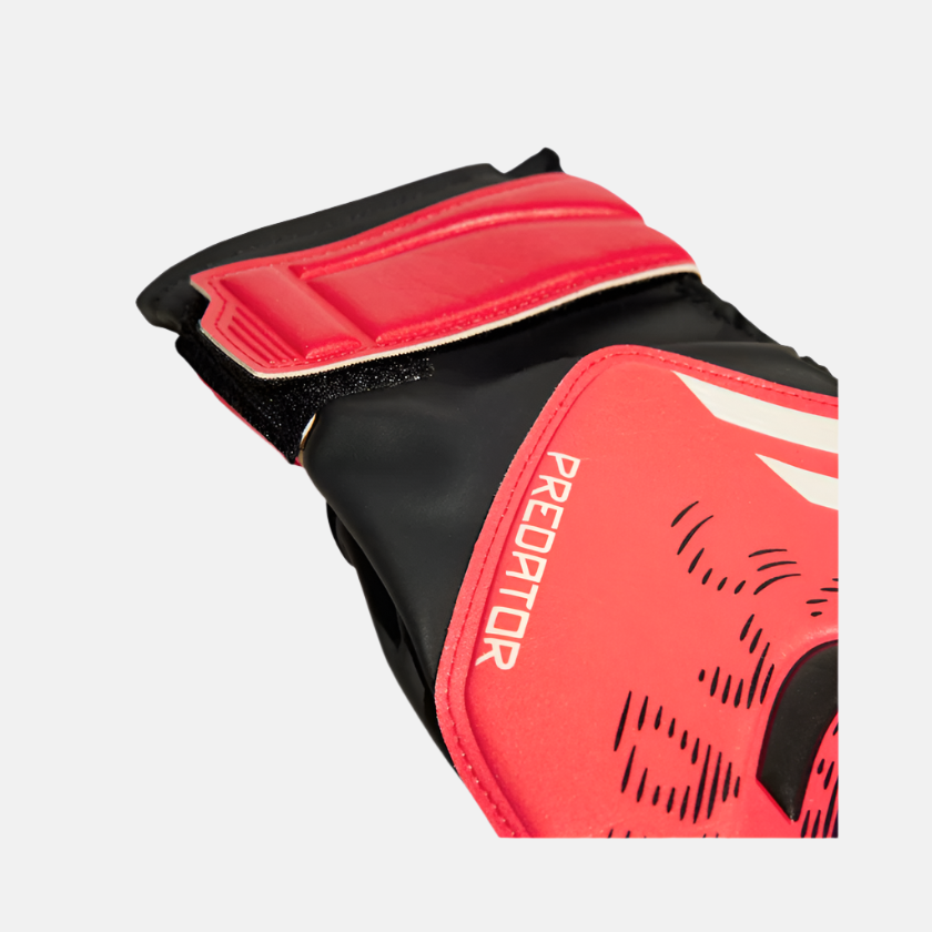 Adidas Predator Training Football Goalkeeper Gloves -Black/Lucid Red/Black