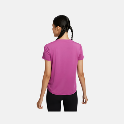 Nike One Classic Dri-FIT Short-Sleeve Women's Training T-shirt -Hot Fuchsia/Black