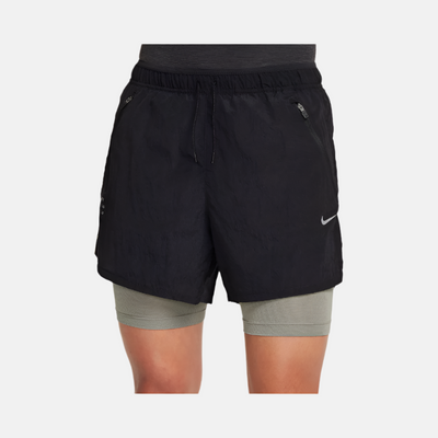 Nike Stride Running Division  Dri-FIT Water-Repellent 2-in-1 Running Men's Shorts -Black