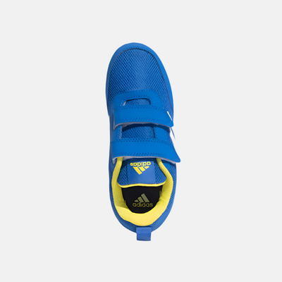 Adidas Kids Influenco Kids Unisex Shoes (4-16 Years) -Blue/White/Impact Yellow