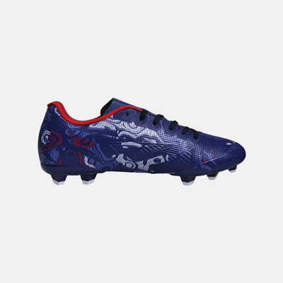 Nivia Safari Men's Football Shoes -Navy Blue/Red