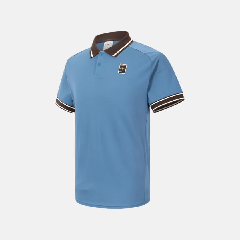 Nike Court Heritage Tennis Men's Polo T-shirt -Blue