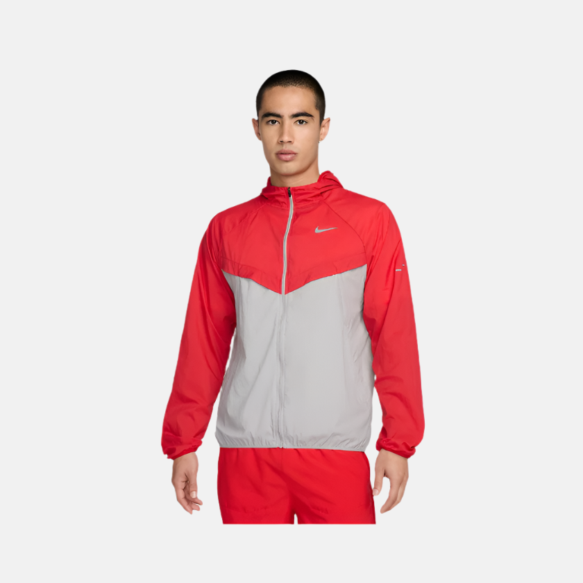 Nike Stride Repel UV Men's Running Jacket -University Red/College Grey