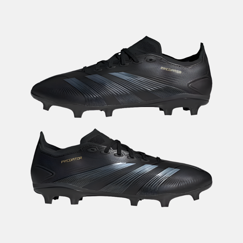 Adidas Predator League Firm Ground Men's Football Shoes Core Black/Carbon/Gold Metallic