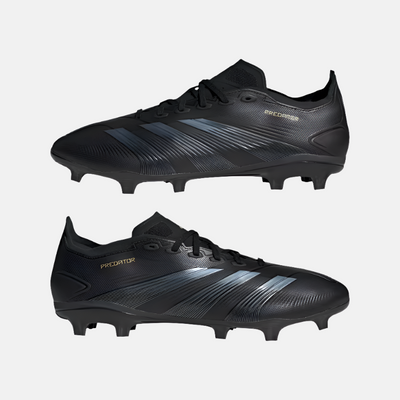 Adidas Predator League Firm Ground Men's Football Shoes - Core Black/Carbon/Gold Metallic