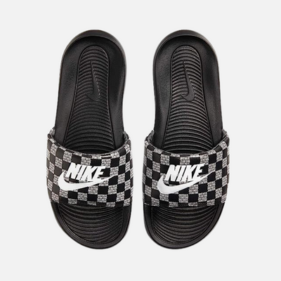 Nike Victori One Men's Printed Slide -Black/White-black