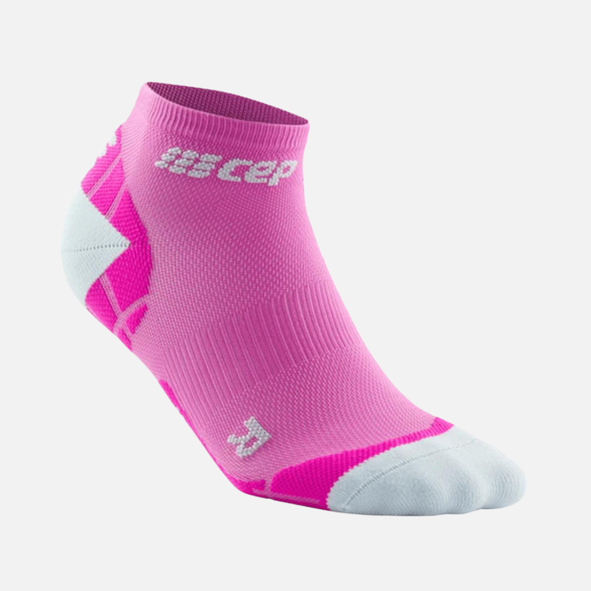 Cep Ultralight Compression Low-cut Women's Socks -Pink/Grey