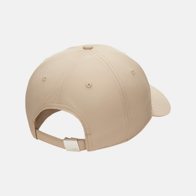 Nike Dri-FIT Club Structured Metal Logo Cap -Khaki/Metallic Silver