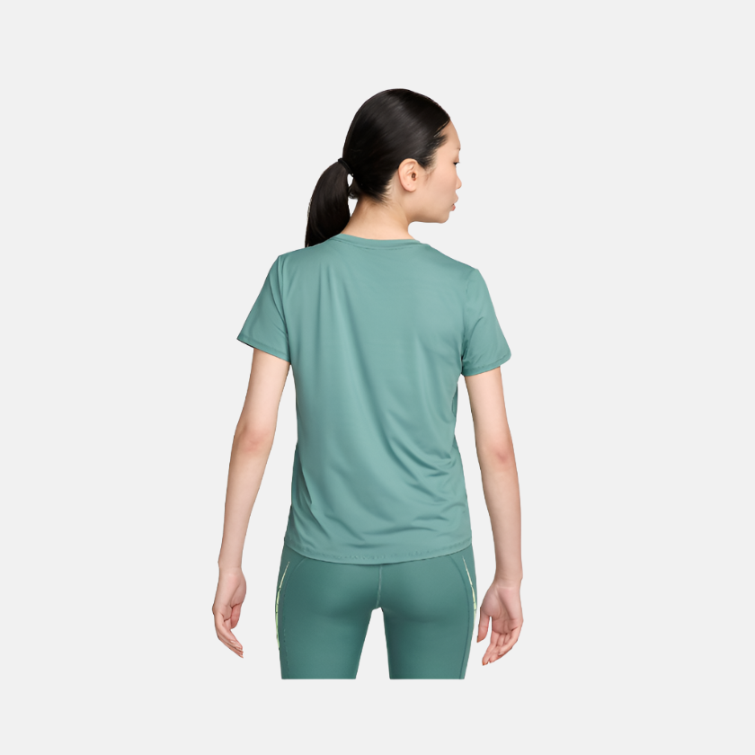 Nike One Swoosh Women's Dri-FIT Short-Sleeve Running Top -Bicoastal/Vapor Green