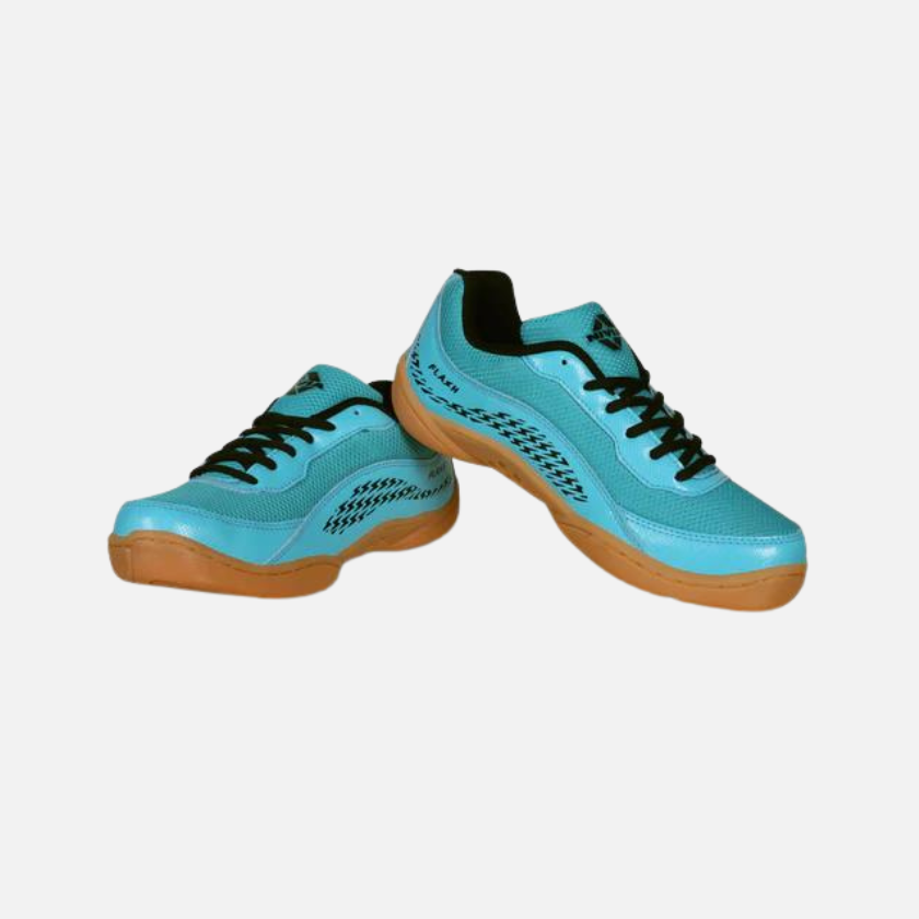Nivia Flash Kids Badminton Shoes -Blue/Black
