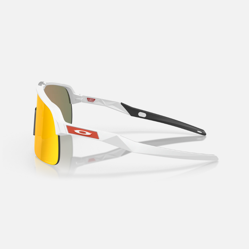 Oakley Sutro Lite Sunglasses Prizm Ruby Lenses Matte White Frame