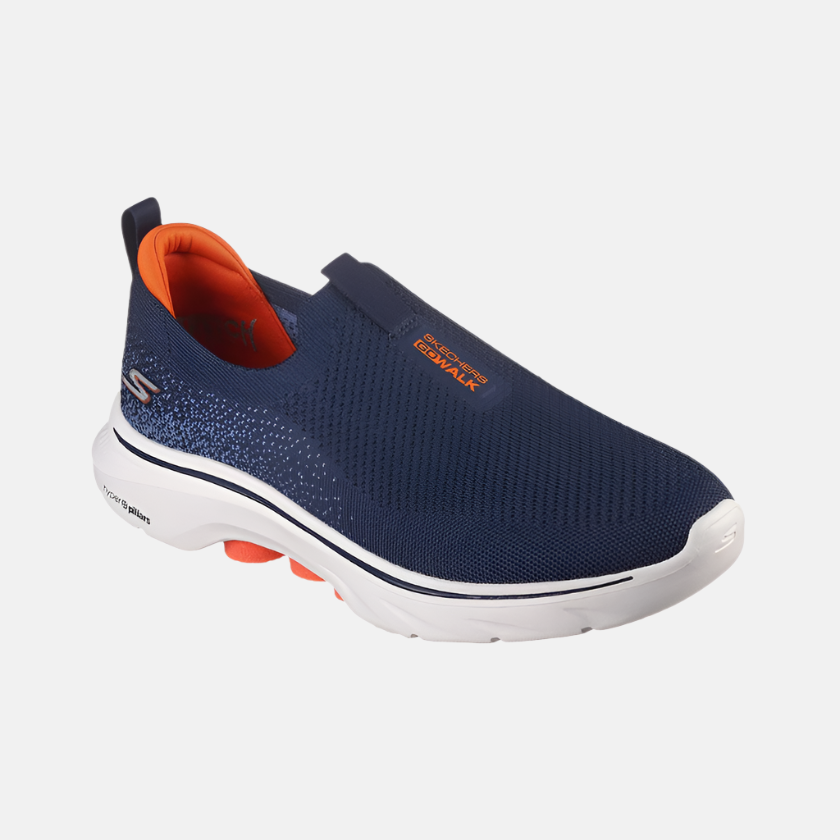 Skechers Go Walk Men's Walking Shoes -Navy/Orange – Gambol