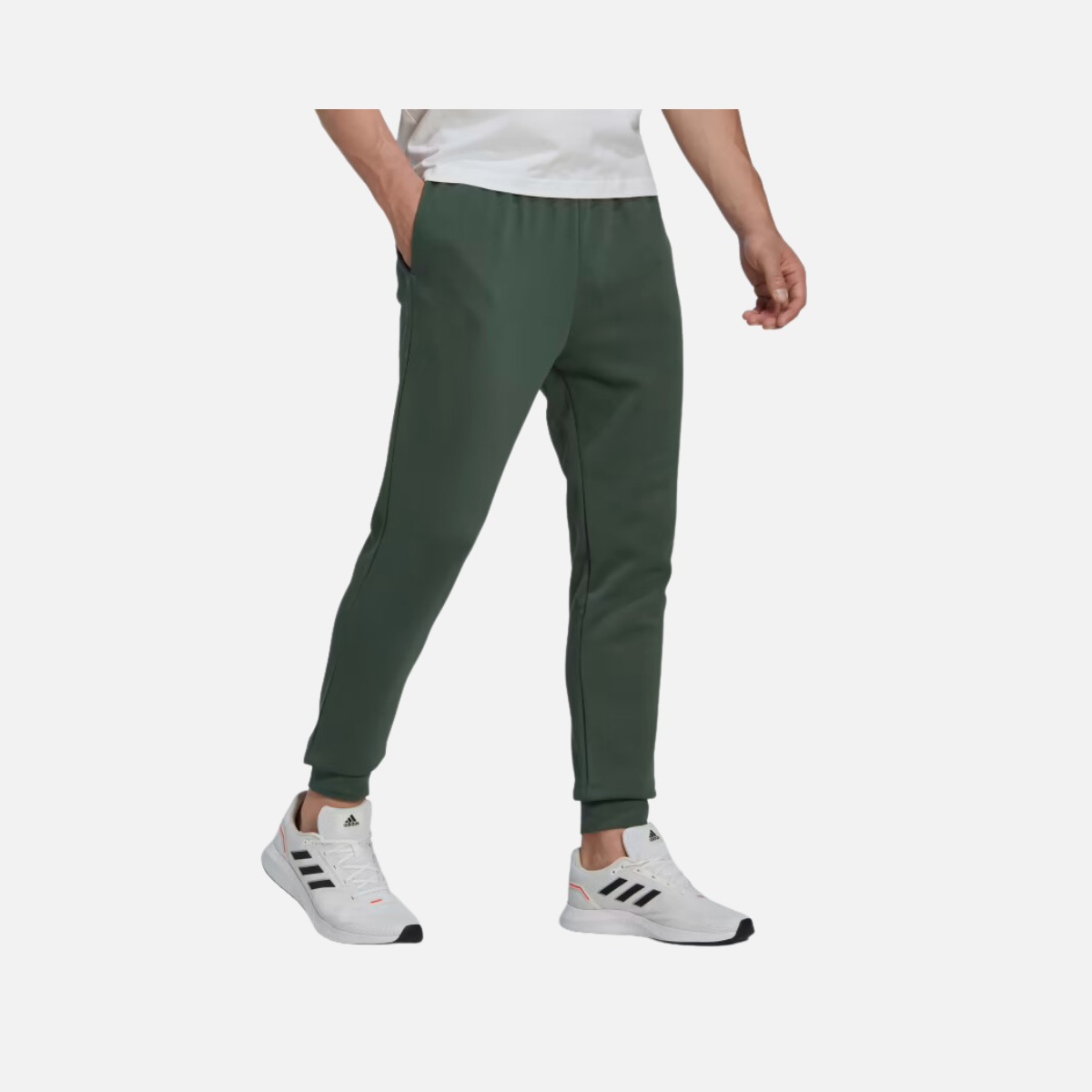 Adidas Essentials Fleece Regular Men's Pant -Green Oxide/Linen Green