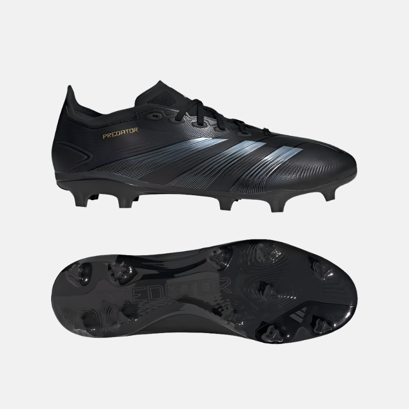 Adidas Predator League Firm Ground Men's Football Shoes Core Black/Carbon/Gold Metallic