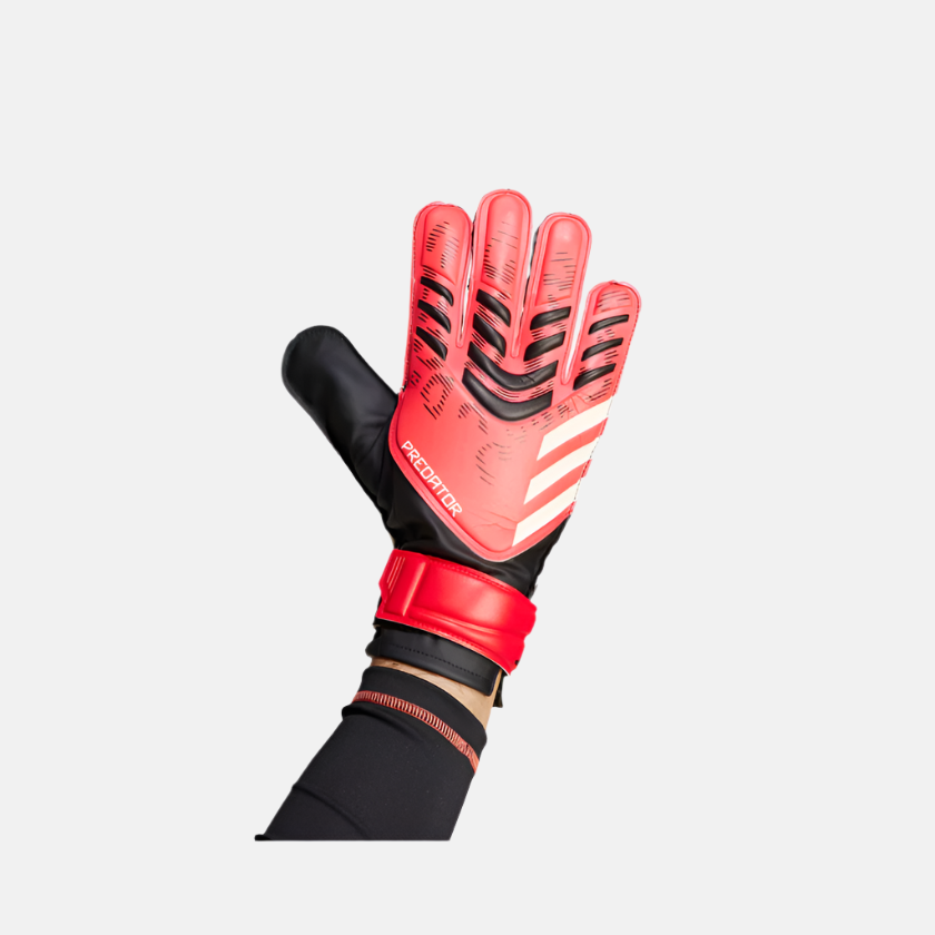 Adidas Predator Training Football Goalkeeper Gloves -Black/Lucid Red/Black