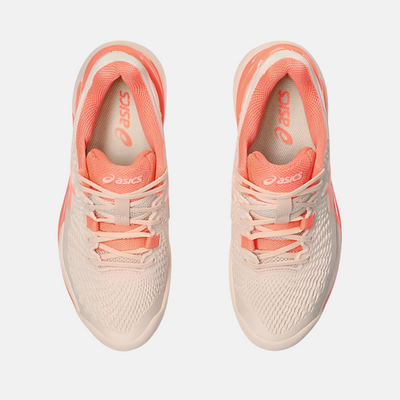 Asics GEL-RESOLUTION 9 Women's Tennis Shoes -Pearl Pink/Sun Coral