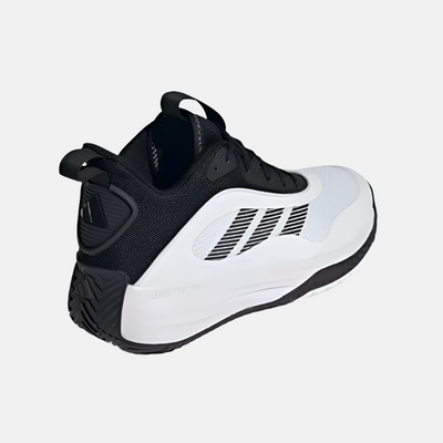 Adidas Own the Game 3 Men's Basketball Shoes -Cloud White/Core Black/Core Black