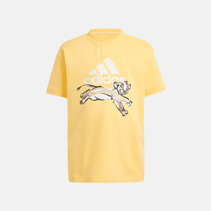 Adidas Disney Lion King Kids-Unisex T-shirt (1-10year) -Semi Spark/Chalk White/Chalk White