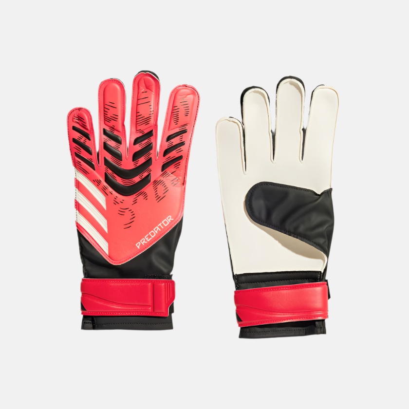 Adidas Predator Training Football Goalkeeper Gloves -Black/Lucid Red/Black