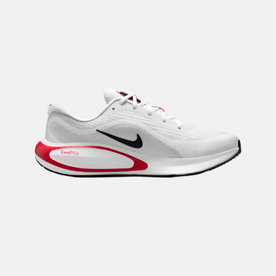 Nike Journey Run Men's Road Running Shoes -White/Fire Red/Cement Grey/Black