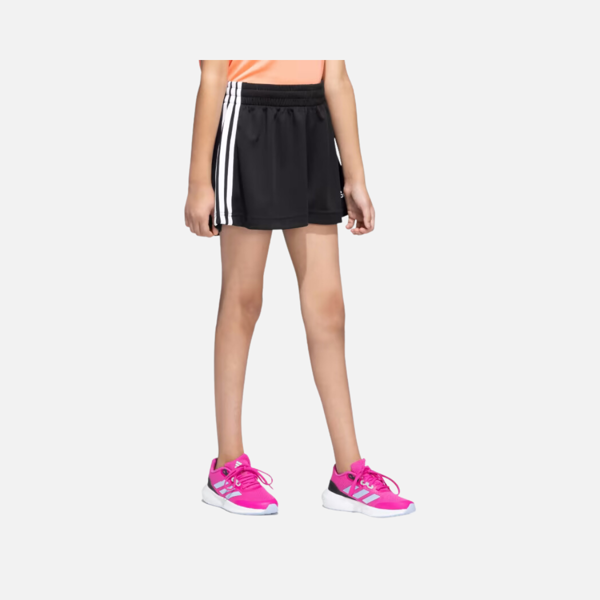 Adidas G Adi 3 Stripes Kids Shorts (5-14 Years) -Black