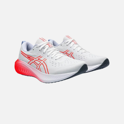 Asics GEL-EXCITE 10 Men's Running Shoes - White/Sunrise Red
